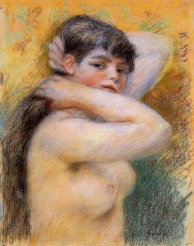 Pierre Auguste Renoir : Young Woman at Her Toilette